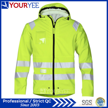 Imperméable à la sécurité Haute visibilité Hi Vis PU Rain Jackets (YFG115)